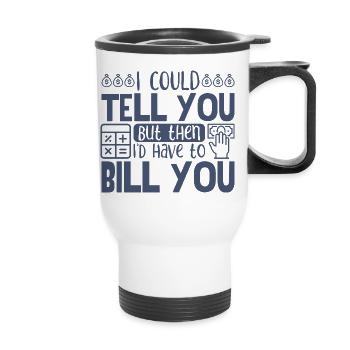 Comptable Conseiller fiscal - Tasse isotherme avec poignée - blanc - Devant