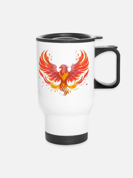 Phoenix Phönix - Thermobecher mit Tragegriff - Weiß