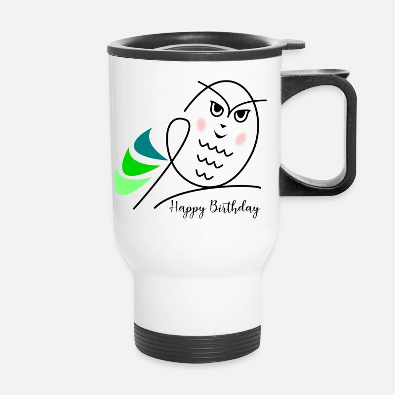 ALLES GUTE ZUM GEBURTSTAG. ALLES GUTE ZUM GEBURTSTAG. JAHRESTAG. - Thermobecher mit Tragegriff - Weiß