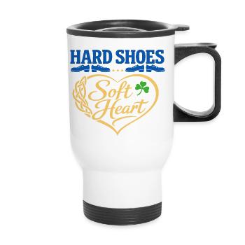 Irish Dance Step-dancing Celtic Fan - Thermal mug with handle - white - Front