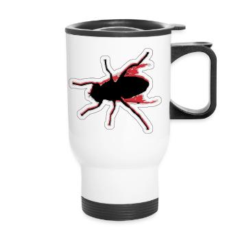 Fly Fishing No. 4 - Thermal mug with handle - white - Front