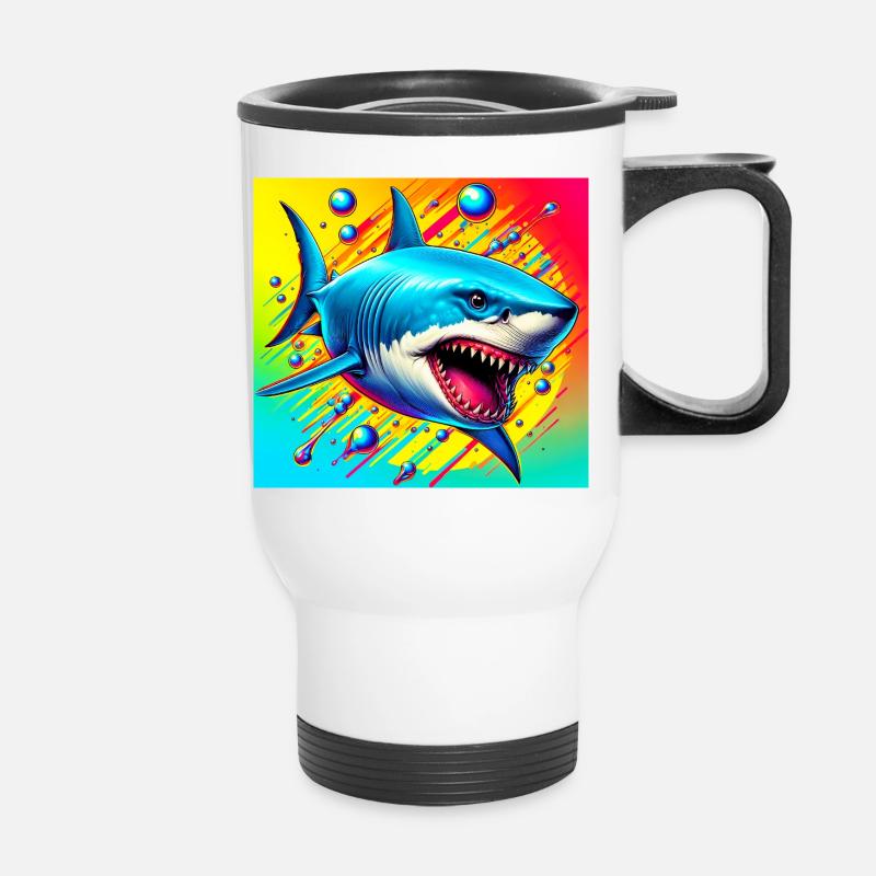 Hai - Thermobecher mit Tragegriff - Weiß