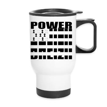 Breizh Power - Thermal mug with handle - white - Front