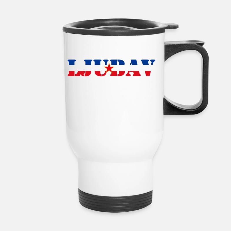 ljubav_of_sfr_yugoslavia - Thermobecher mit Tragegriff - Weiß