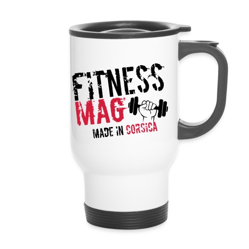 Fitness Mag made in corsica 100% Polyester - Tasse isotherme avec poignée