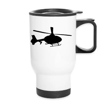 Helicopter - Thermal mug with handle - white - Front