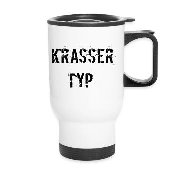 Krasser Typ - Thermobecher mit Tragegriff - Weiß - Vorne