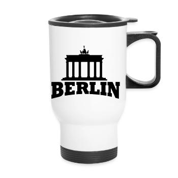 Berlin - Brandenburger Tor - Tasse isotherme avec poignée - blanc - Devant