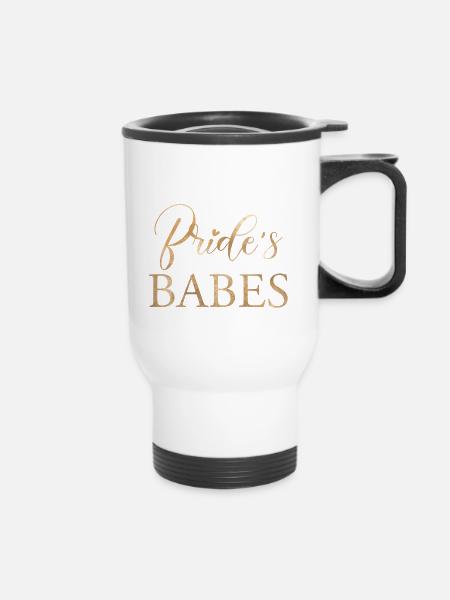 Bride´s Babes 2 - Thermobecher mit Tragegriff - Weiß