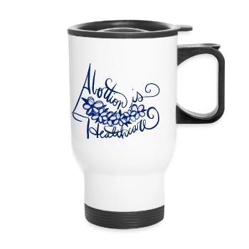 L’avortement est un soin de santé - Tasse isotherme avec poignée - blanc - Devant