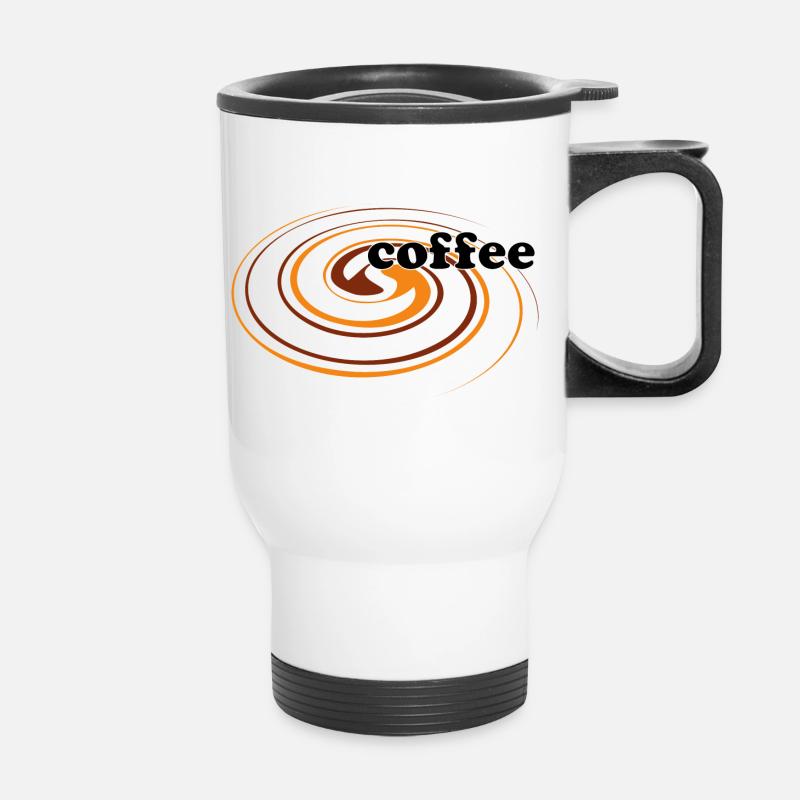 Kaffee, das magische Getränk! - Thermobecher mit Tragegriff - Weiß