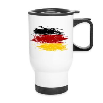 Germany used - Thermal mug with handle - white - Front