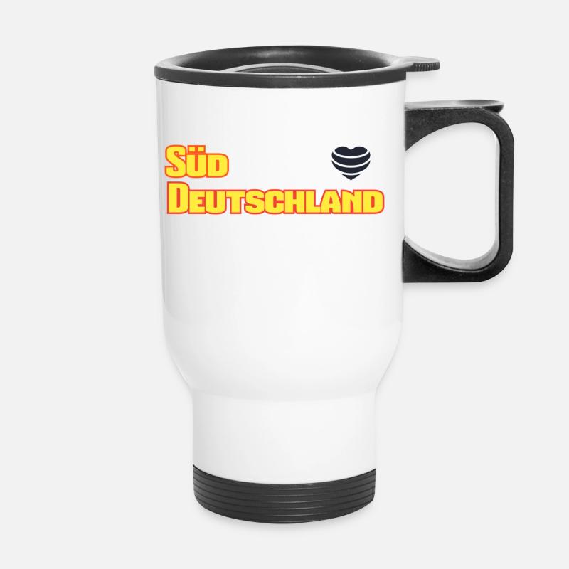 Süddeutschland - Thermobecher mit Tragegriff - Weiß