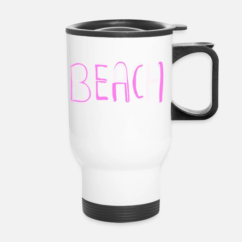 Beach 14 - Thermobecher mit Tragegriff - Weiß
