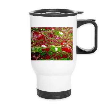 Tempête de Noël - Tasse isotherme avec poignée - blanc - Devant