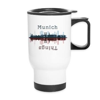 Munich things - Thermal mug with handle - white - Front