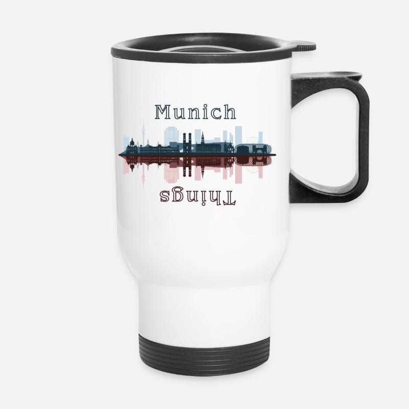 Choses Munich - Tasse isotherme avec poignée - blanc