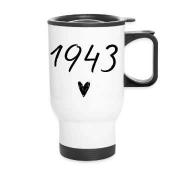 1943 Heart Anniversary - Thermal mug with handle - white - Front