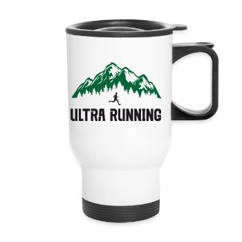 Ultra course à pied - Tasse isotherme avec poignée - blanc - Devant