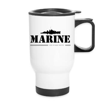 MARINE - Thermobecher mit Tragegriff - Weiß - Vorne