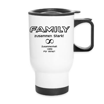 Family power Infinity! - Thermal mug with handle - white - Front