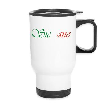 siciliano - Thermal mug with handle - white - Front