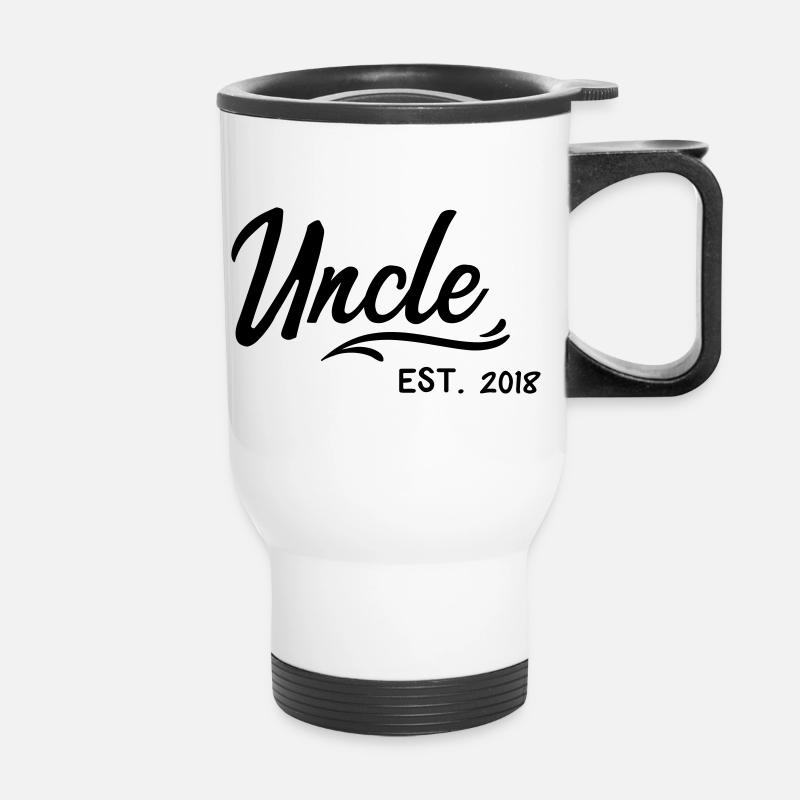 Onkel 2018 - Thermobecher mit Tragegriff - Weiß