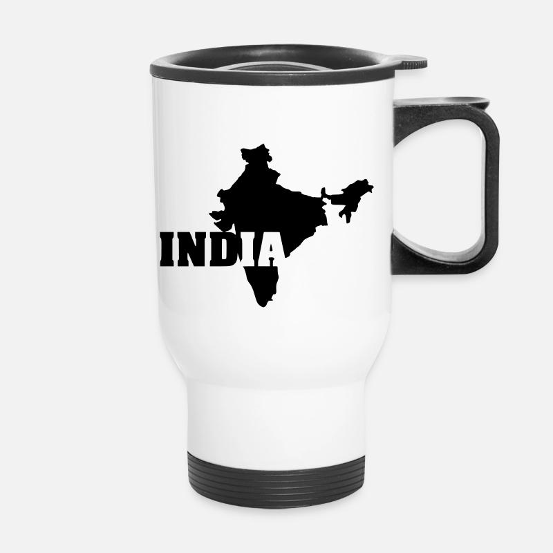 India (ID: 002004) - Thermal mug with handle - white