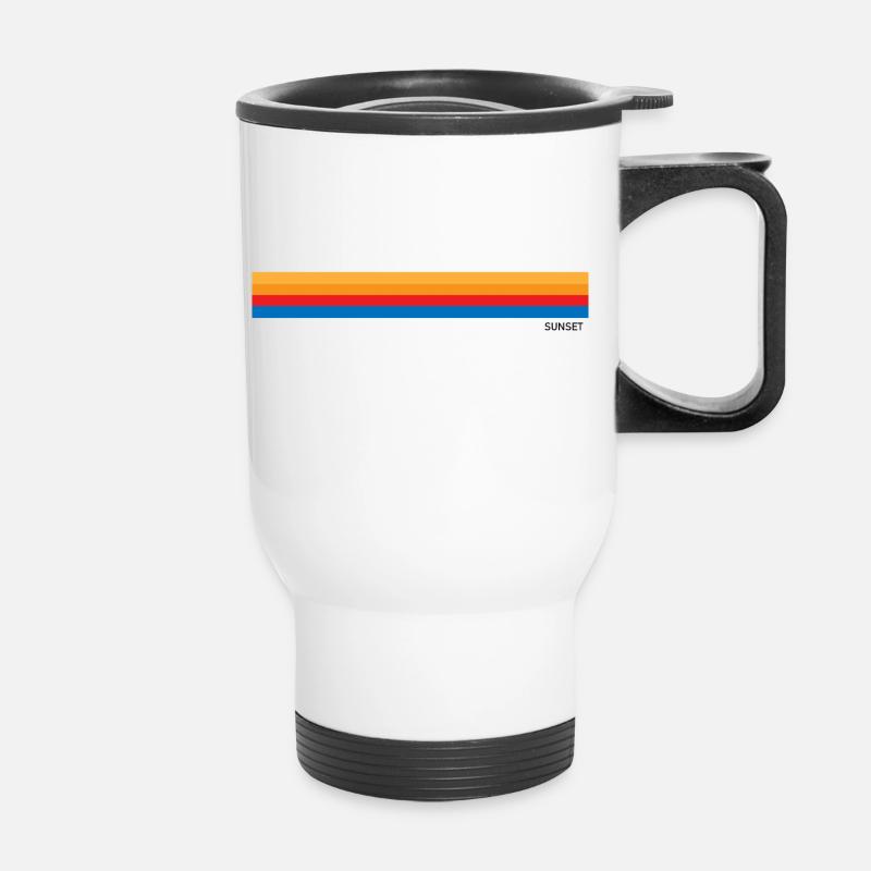 Sunset - Thermobecher mit Tragegriff - Weiß