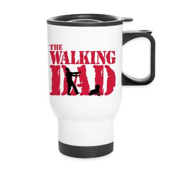WALKING DAD - Thermobecher mit Tragegriff - Weiß - Vorne