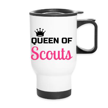 scout / scouting / scoutisme / guide - Tasse isotherme avec poignée - blanc - Devant
