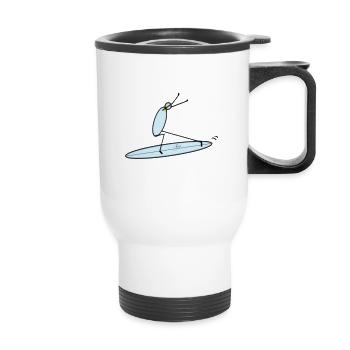 Surf Life Style - Thermobecher mit Tragegriff - Weiß - Vorne