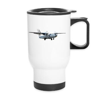L-410 - Thermobecher mit Tragegriff - Weiß - Vorne