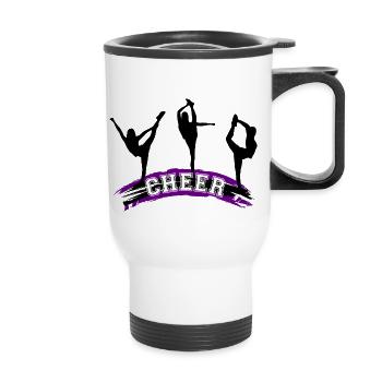 Cheerleading, Cheer - Thermal mug with handle - white - Front