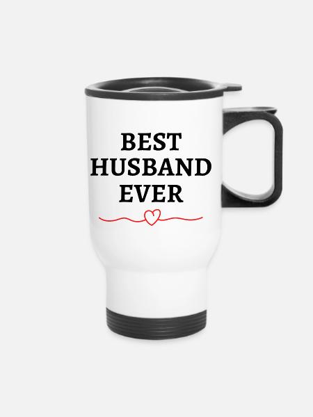 Husband - Thermobecher mit Tragegriff - Weiß