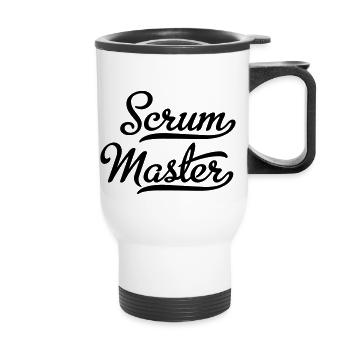 Scrum Master - Tasse isotherme avec poignée - blanc - Devant