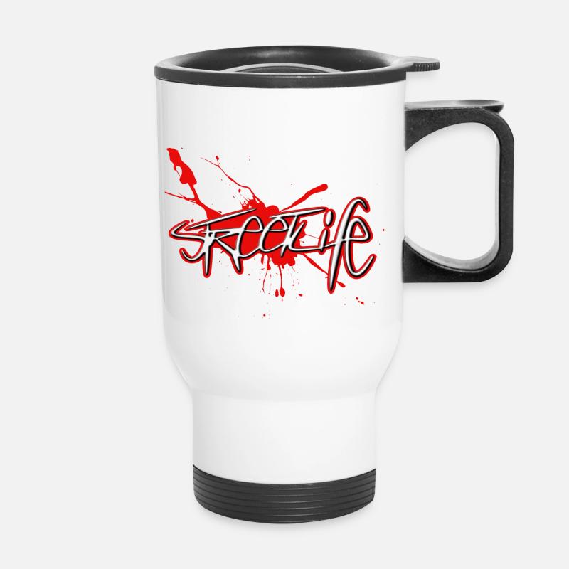 StreetLife - Thermal mug with handle - white