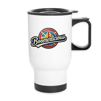 Boomerlicious - Thermal mug with handle - white - Front