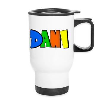 Dani - Tasse isotherme avec poignée - blanc - Devant