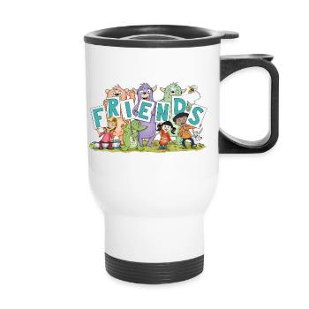 friends - Thermobecher mit Tragegriff - Weiß - Vorne