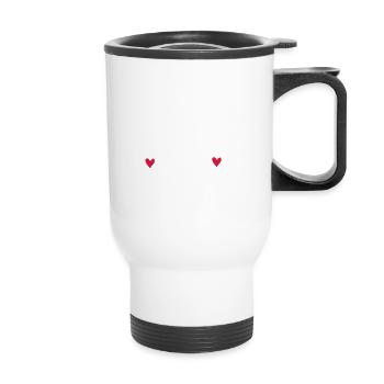 1970 - Thermal mug with handle - white - Front