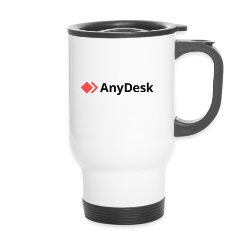 AnyDesk - logo black - Thermobecher mit Tragegriff