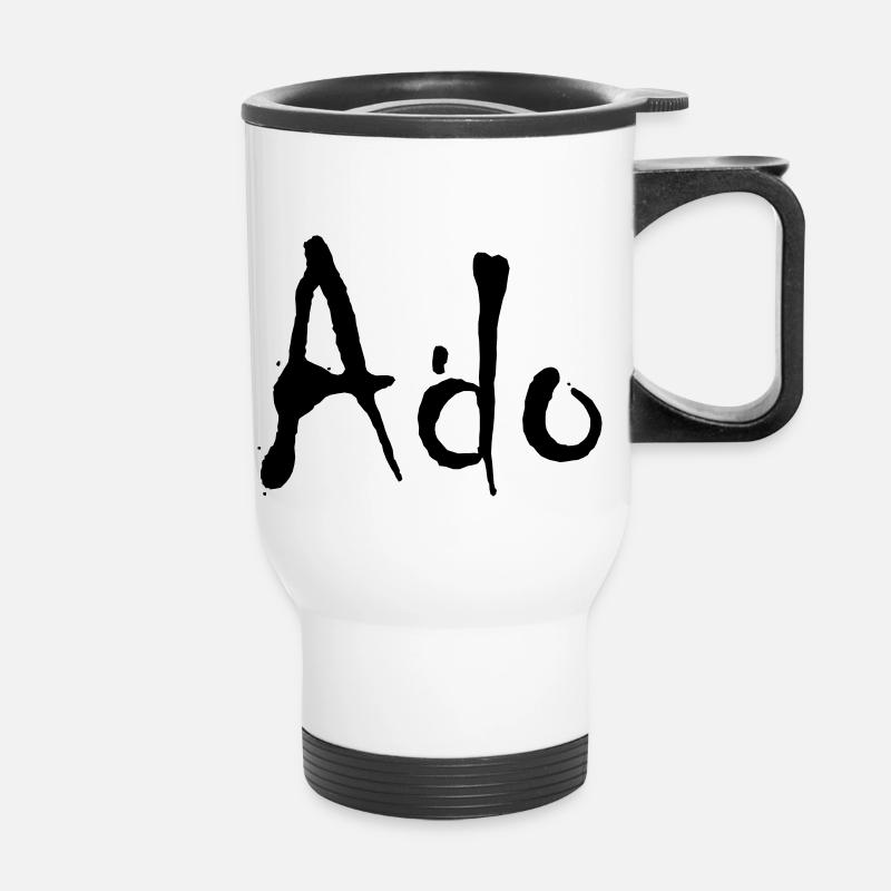 ado - Thermobecher mit Tragegriff - Weiß