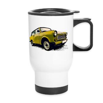  Tabbi vert - Tasse isotherme avec poignée - blanc - Devant