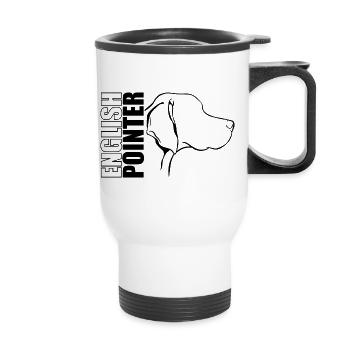 DEUTSCH POINTER Profil Chiens Chien Wilsigns - Tasse isotherme avec poignée - blanc - Devant