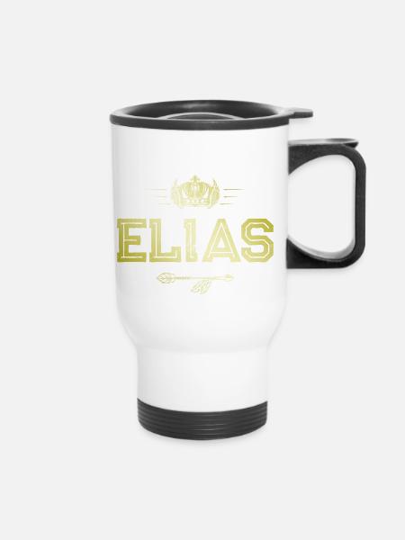 Elias - Thermobecher mit Tragegriff - Weiß