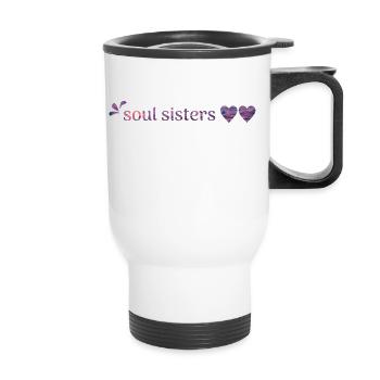 Amis - Tasse isotherme avec poignée - blanc - Devant