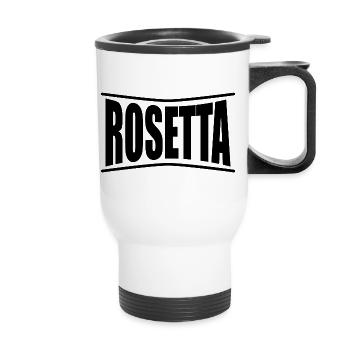 Tee shirt idée cadeau t-shirt Rosetta - Tasse isotherme avec poignée - blanc - Devant