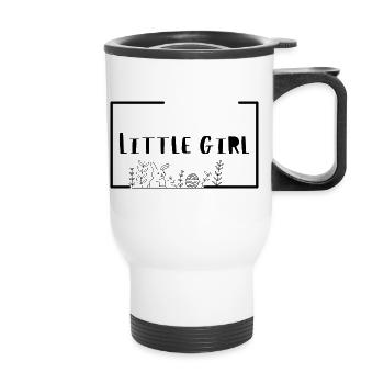 Little girl - Thermal mug with handle - white - Front