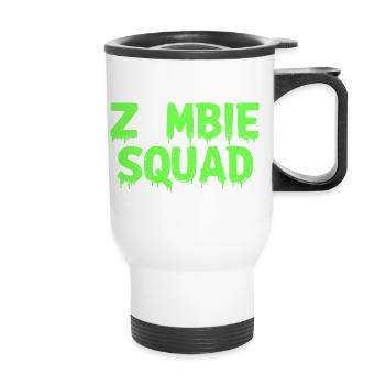 Zombie Squad – Spooky Halloween Team - Thermal mug with handle - white - Front
